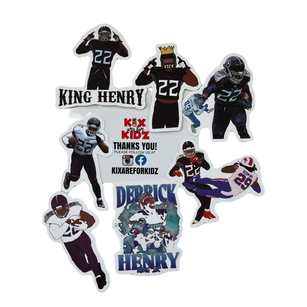 Tennessee Titans Derek Henry NFL stickers